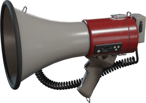 Megaphone 01 — free props CC0 3D model