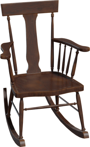 Rockingchair 01 — free furniture CC0 3D model