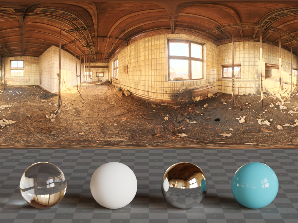 Abandoned Tiled Room