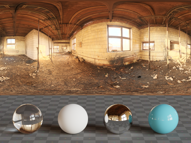 Abandoned Tiled Room