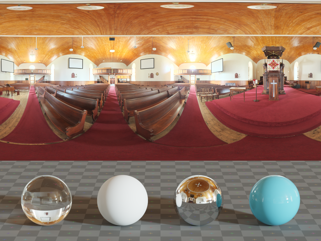 Afrikaans 教堂室内 · HDRI环境（Afrikaans Church Interior）