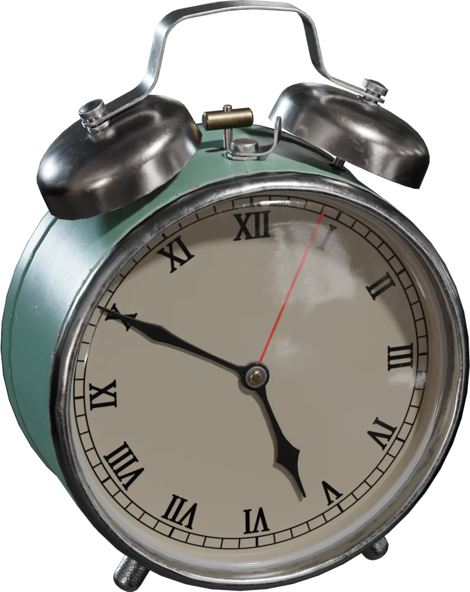 警报器时钟 01 · 模型（Alarm Clock 01）