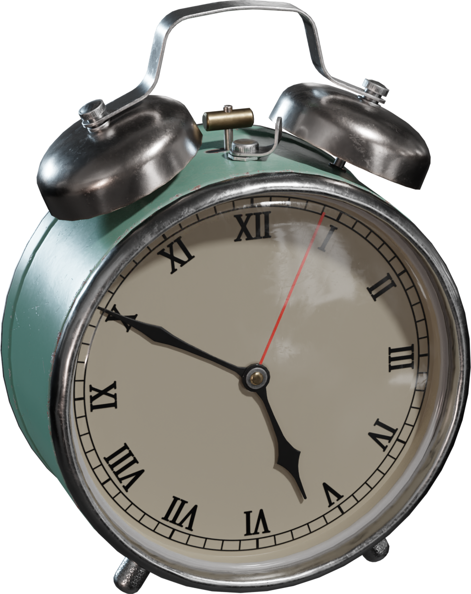 警报器时钟 01 · 模型(Alarm Clock 01)