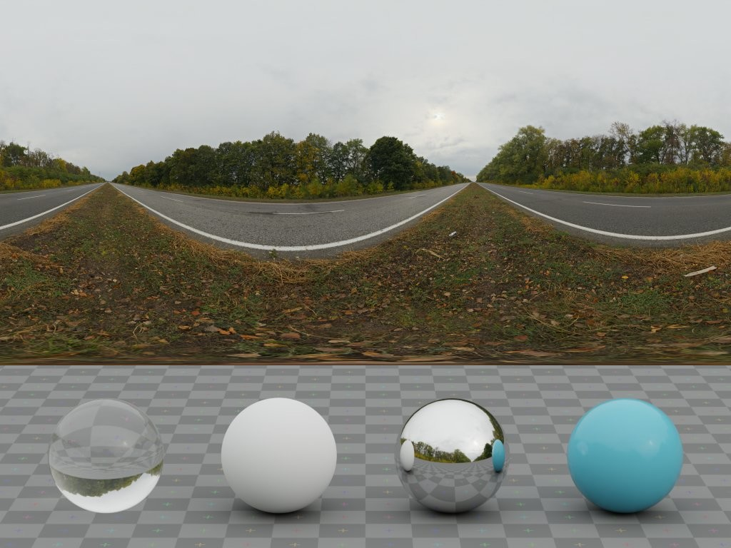 秋季道路 · HDRI环境(Autumn Road)