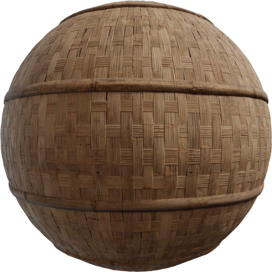 竹墙 03 · PBR材质(Bamboo Wall 03)