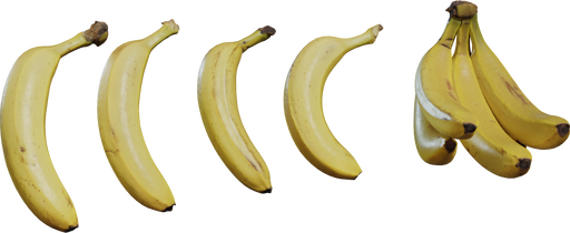 Bananas — free food & plants CC0 3D model