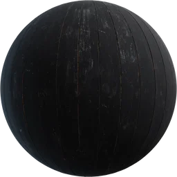 Black Painted Planks