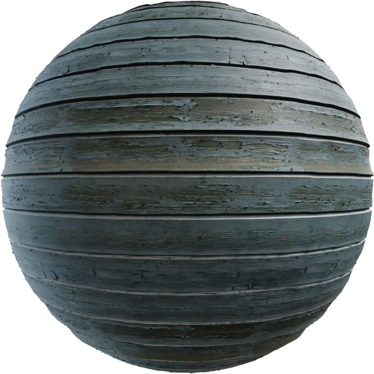 Blue Painted Planks