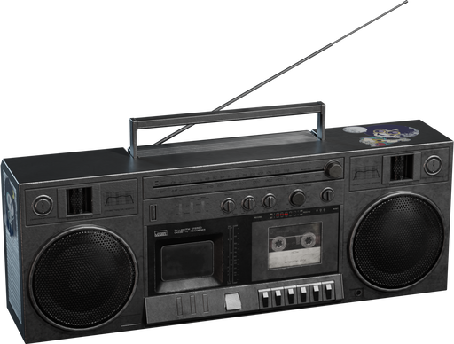 Boombox — free electronics CC0 3D model