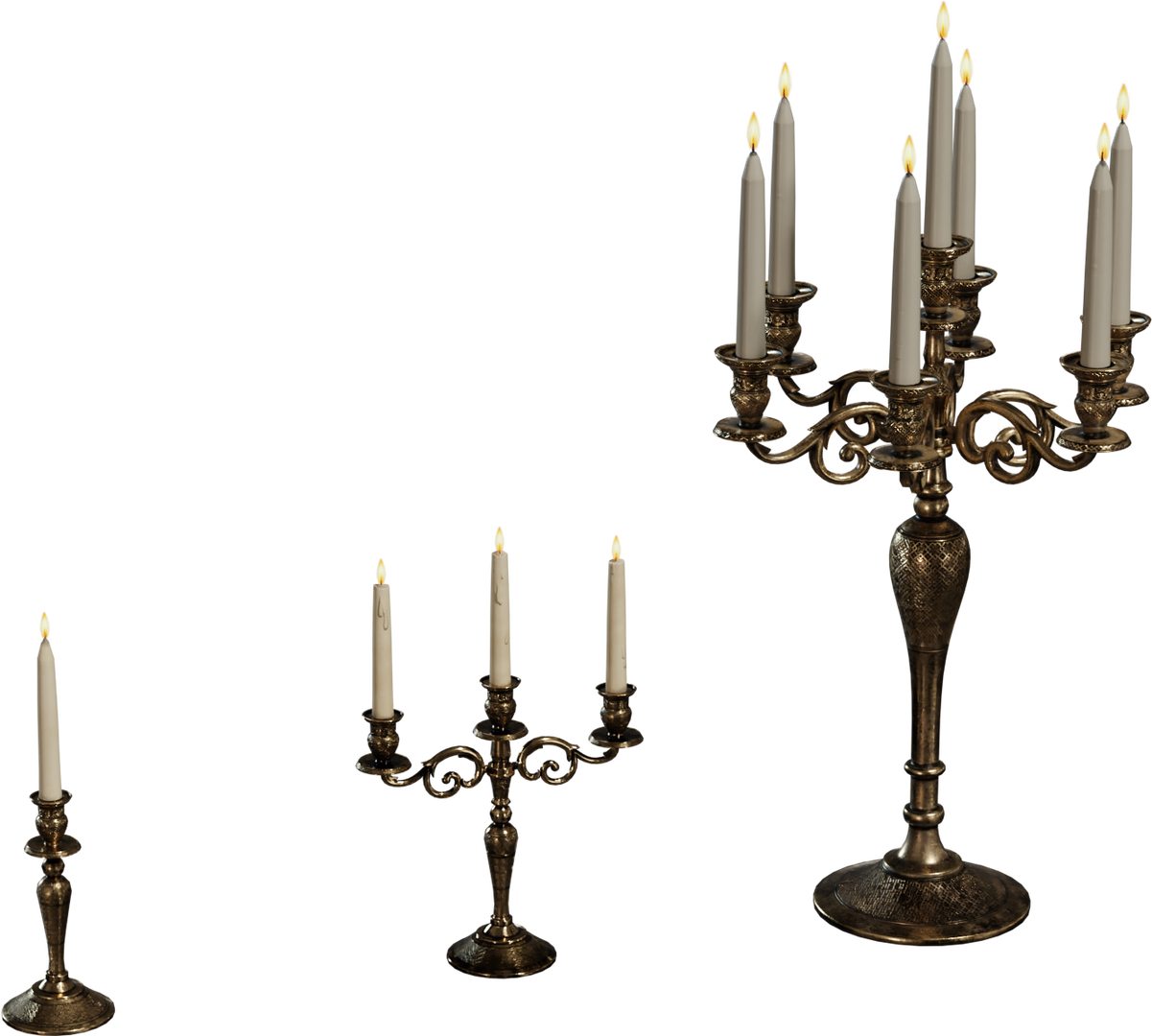 Brass Candleholders