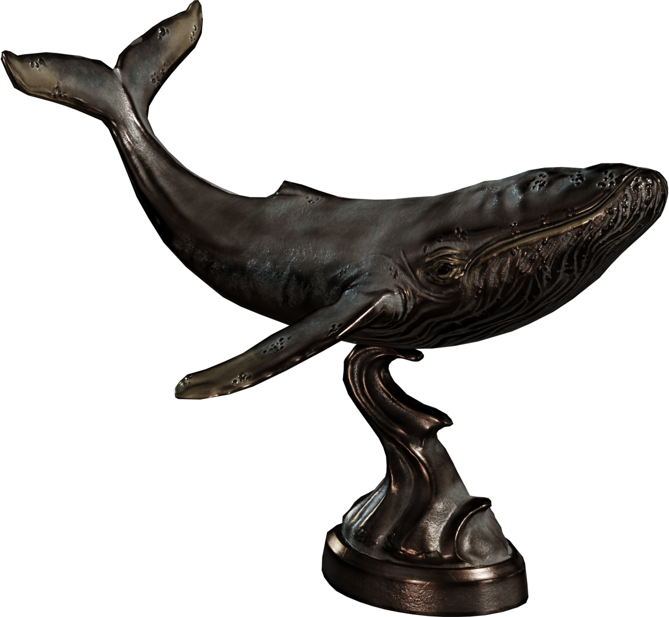青铜鲸雕像 · 模型(Bronze Whale Statue)