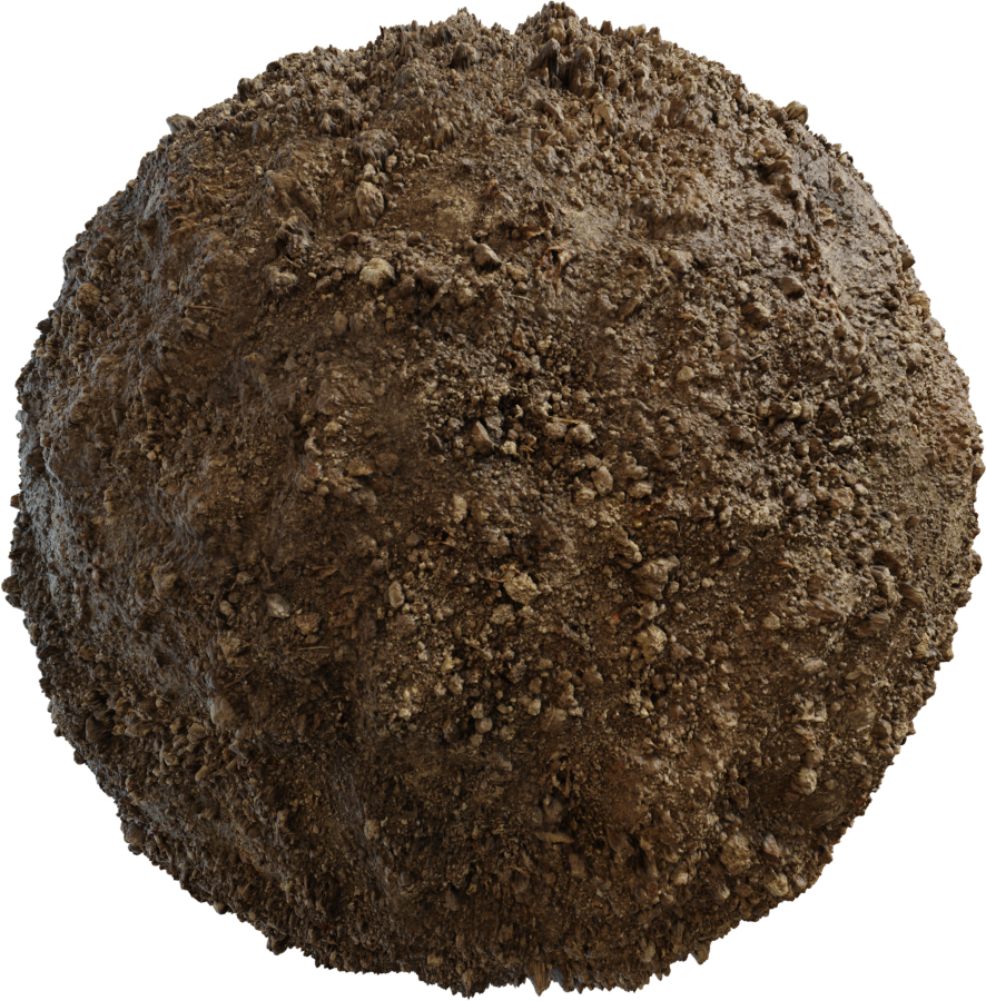 棕色泥地干燥 · PBR材质(Brown Mud Dry)