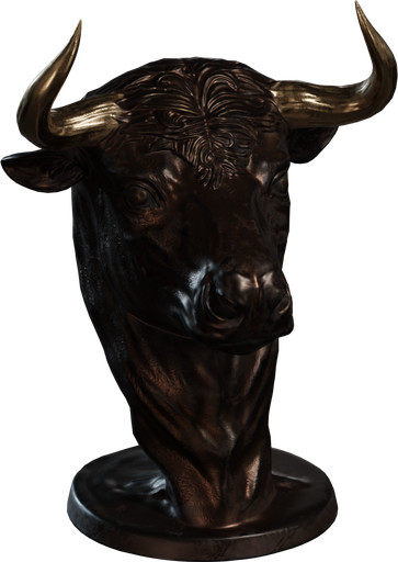 Bull Head — free decorative CC0 3D model