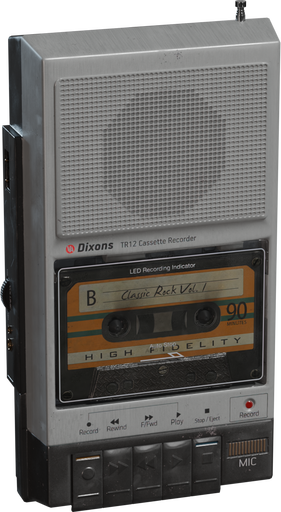Cassette Player — free props CC0 3D model