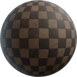 Checkered Pavement Tiles
