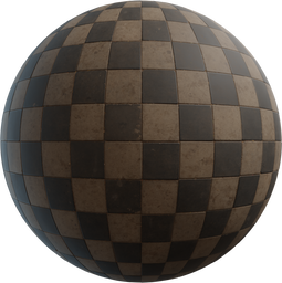 Checkered Pavement Tiles