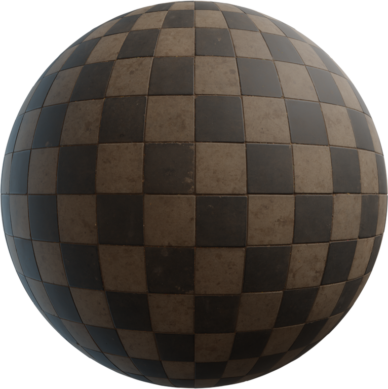 Checkered Pavement Tiles