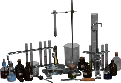 Chemistry Set — free tools CC0 3D model