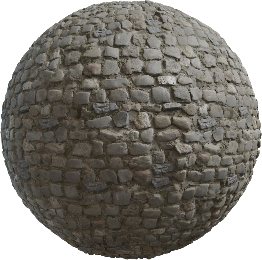 鹅卵石地面 001 · PBR材质（Cobblestone Floor 001）