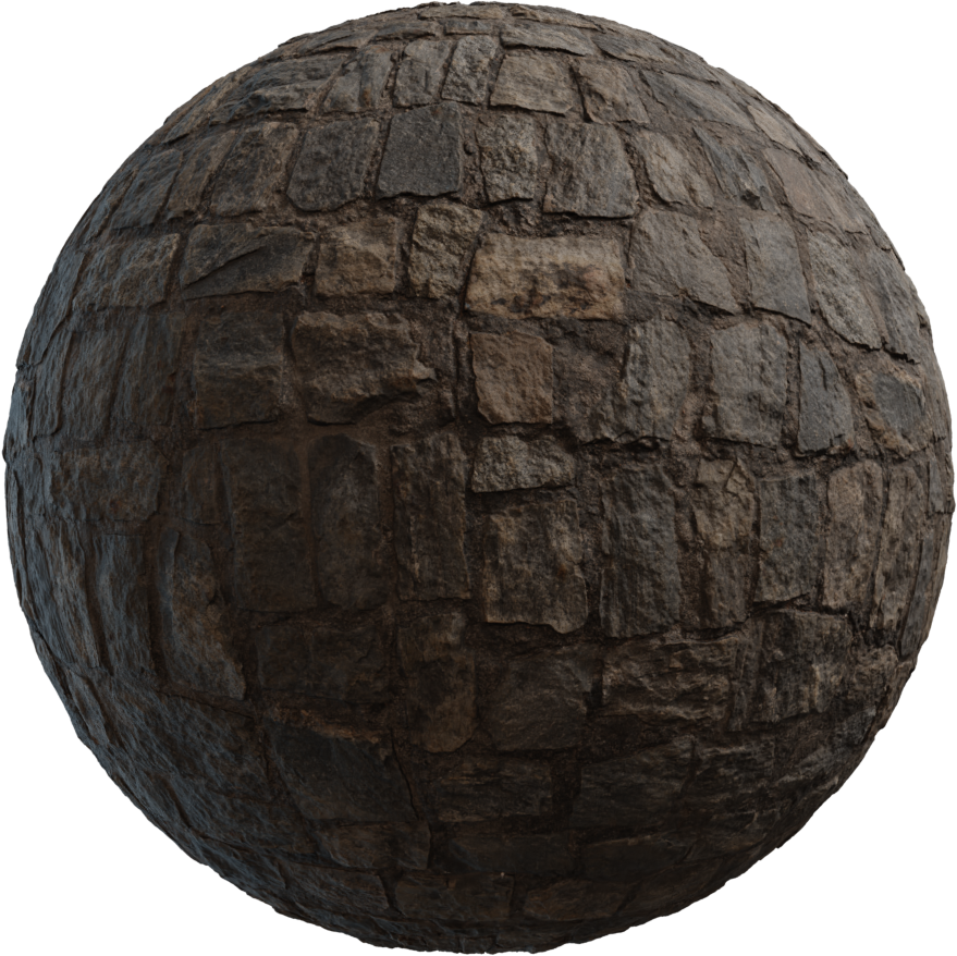 鹅卵石地面 06 · PBR材质（Cobblestone Floor 06）