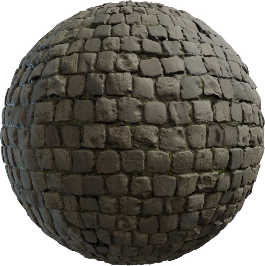 鹅卵石地面 07 · PBR材质（Cobblestone Floor 07）