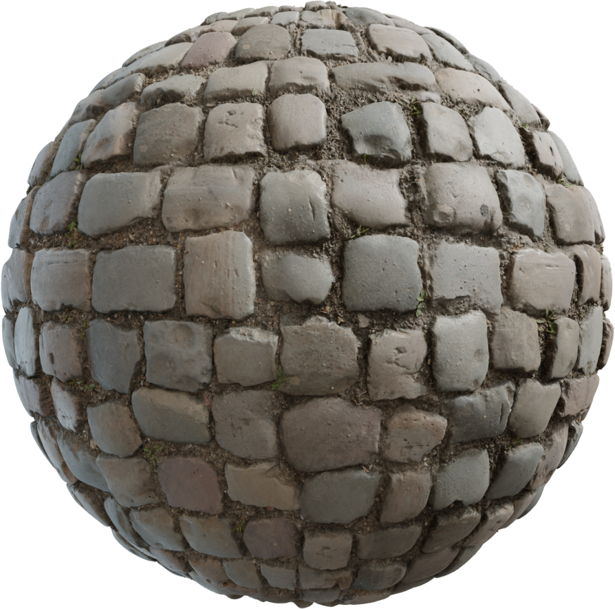 鹅卵石地面 08 · PBR材质（Cobblestone Floor 08）