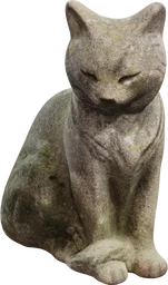 Concrete Cat Statue