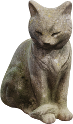 Concrete Cat Statue