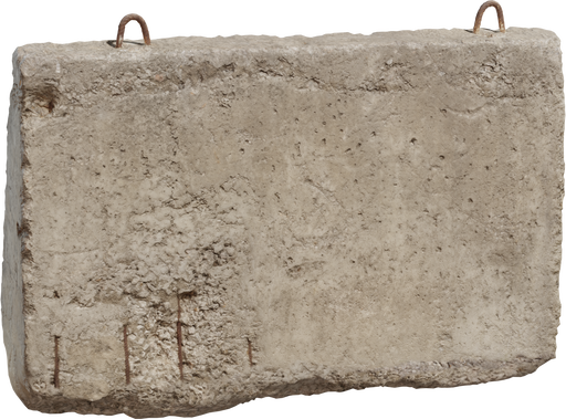 Concrete Road Barrier 02 — free tools CC0 3D model