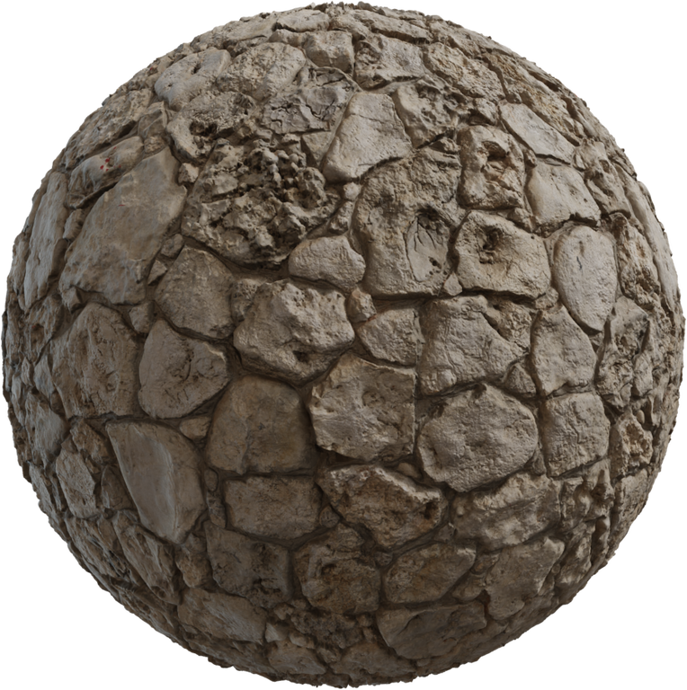 Coral Stone Wall