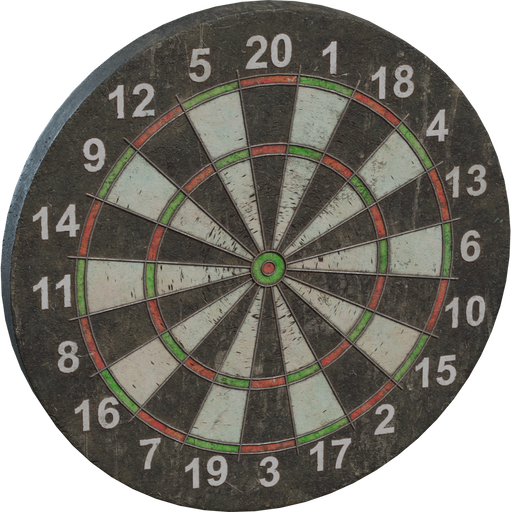 Dartboard — free props CC0 3D model