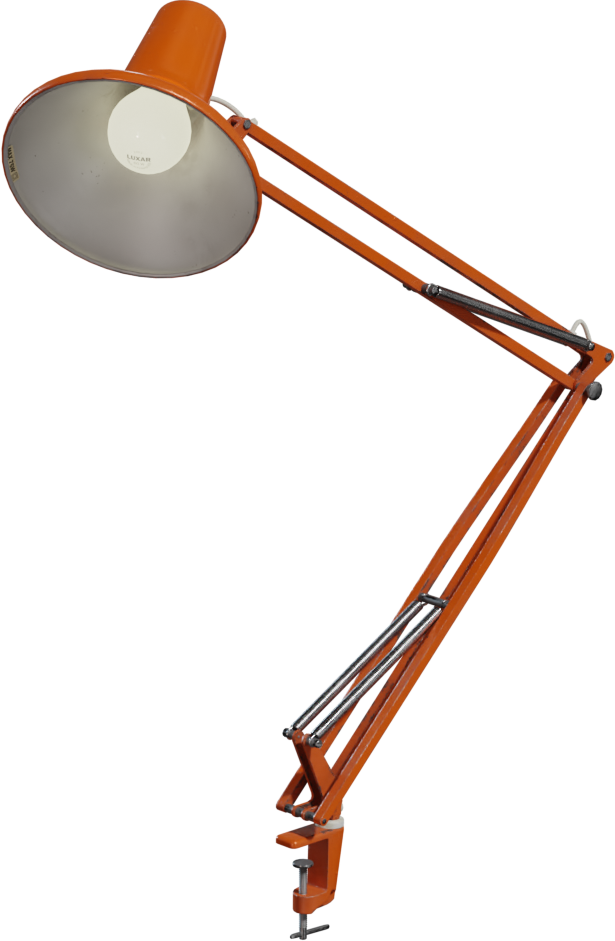 Desk Lamp Arm 01 — free lighting CC0 3D model, rendered preview