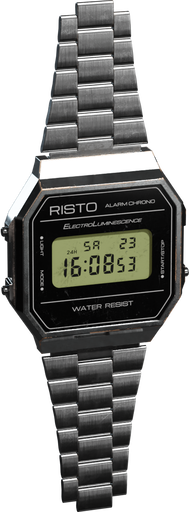 Digital Wrist Watch — free props CC0 3D model