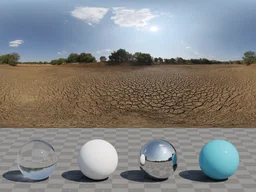 Dry Cracked Lake