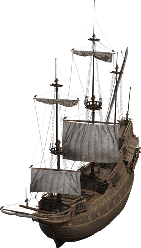 Dutch Ship Large 01 — free props CC0 3D model