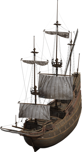 Dutch Ship Large 02 — free props CC0 3D model