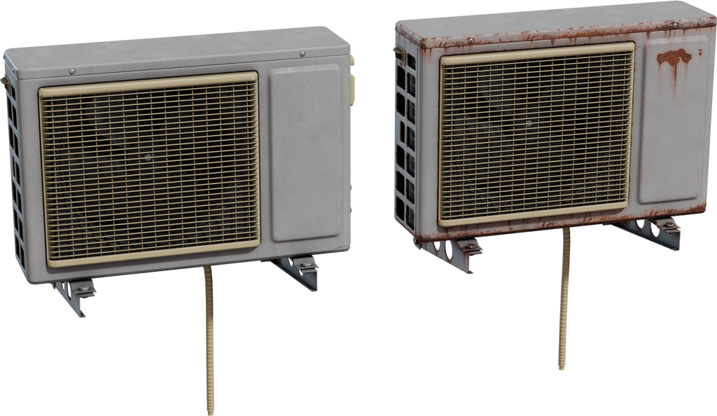 Exterior Aircon Unit — free electronics CC0 3D model, rendered preview