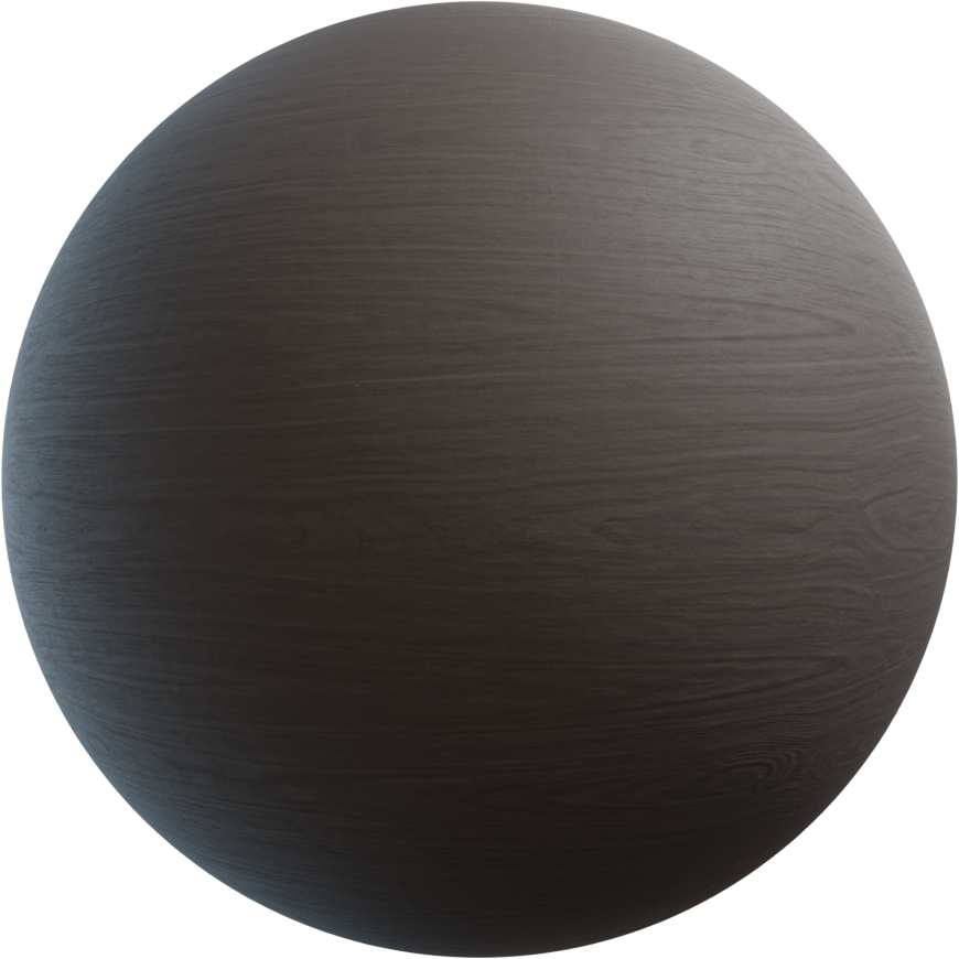 烧灼黑色木饰面 · PBR材质(Flamed Black Veneer)