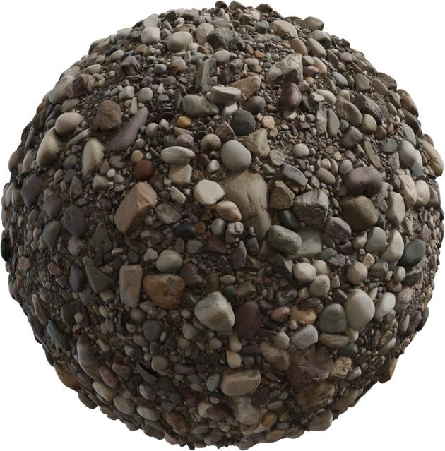 Ganges River Pebbles Texture • Poly Haven