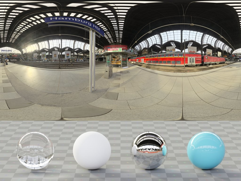 大厅 · Hamburg Hbf · HDRI环境(Hamburg Hbf)