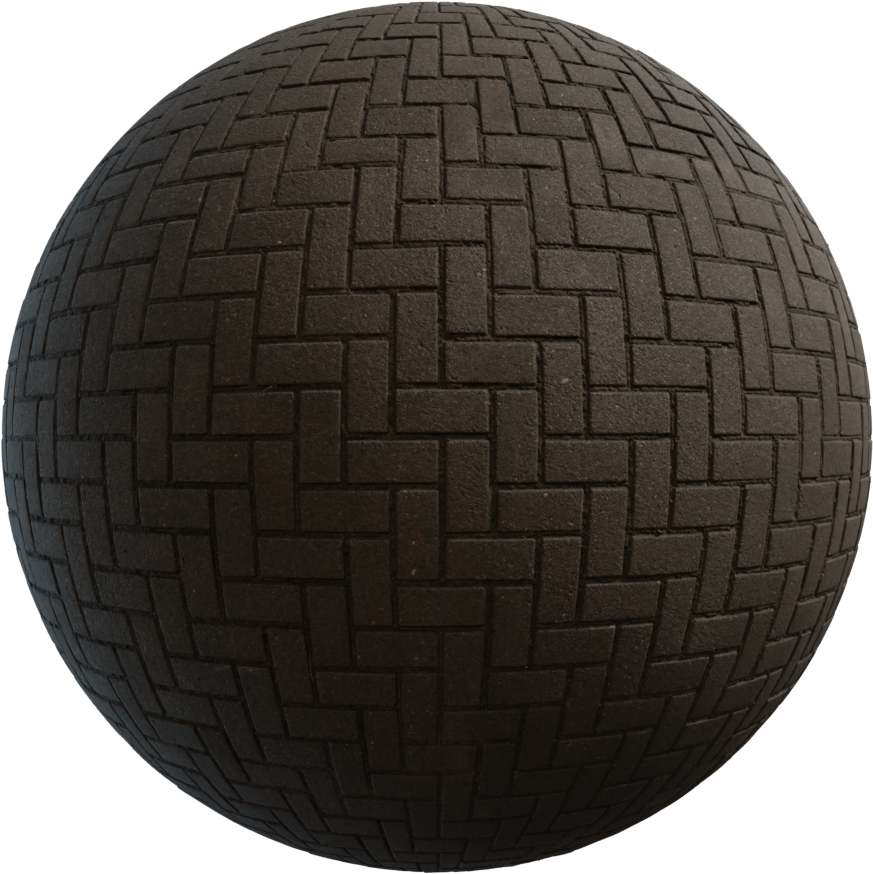 人字拼铺装路面 03 · PBR材质（Herringbone Pavement 03）