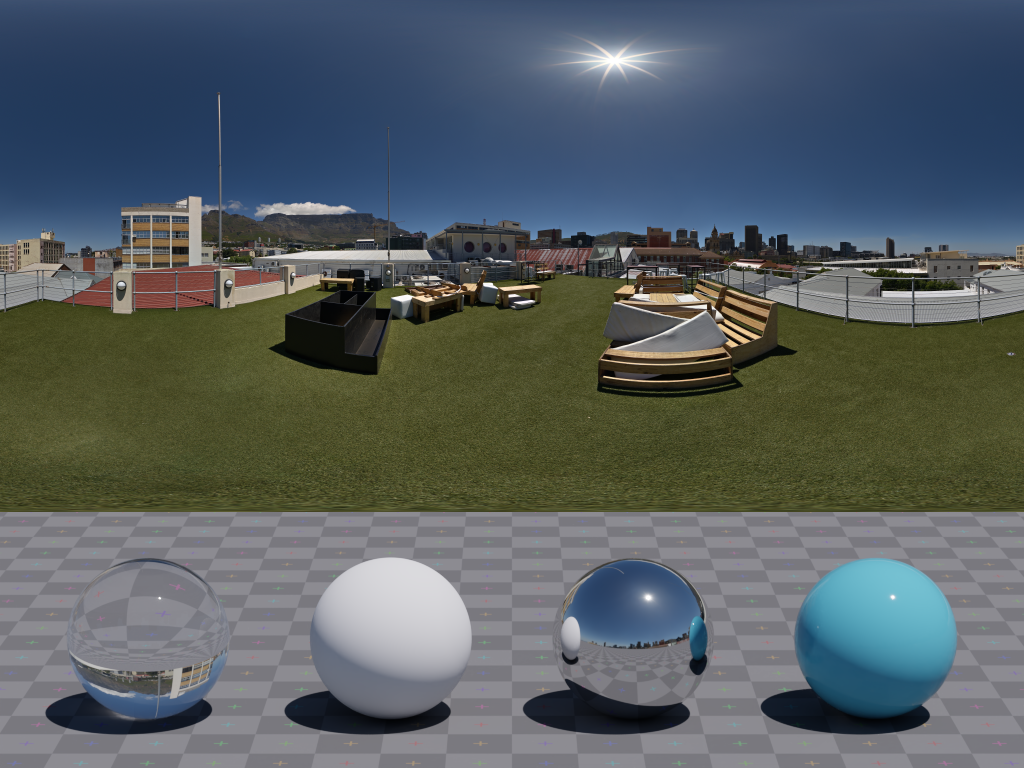 Homecoming Center 屋顶 · HDRI环境（Homecoming Center Rooftop）