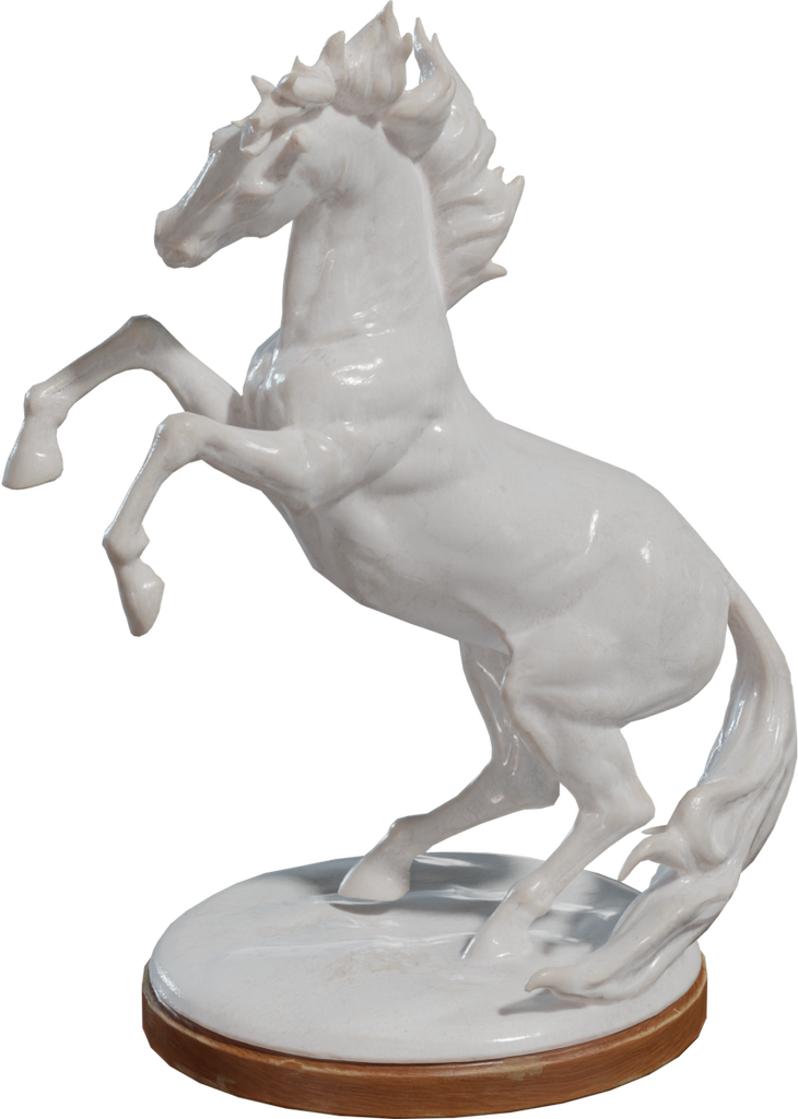 Horse Statue 01 — free props CC0 3D model, rendered preview