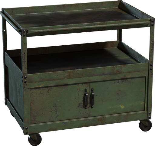 Industrial Storage Cart — free furniture CC0 3D model
