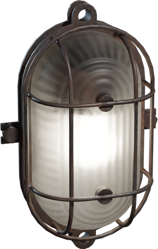 Industrial Wall Lamp — free lighting CC0 3D model