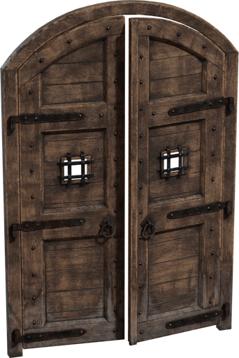 Large Castle Door — free props CC0 3D model