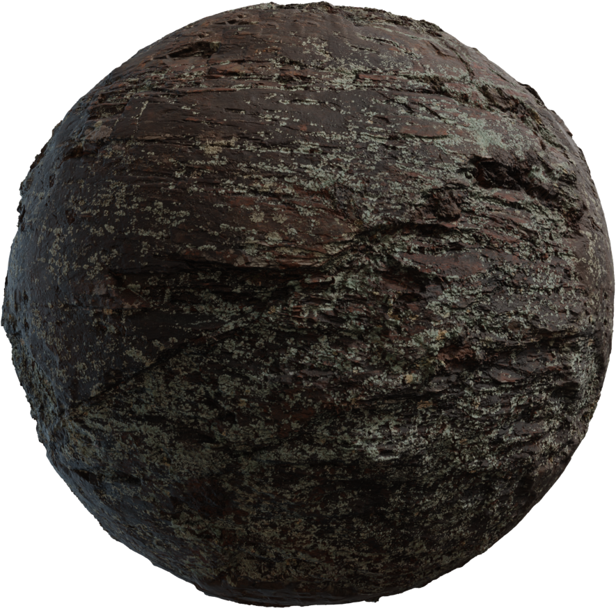 地衣岩石 · PBR材质（Lichen Rock）