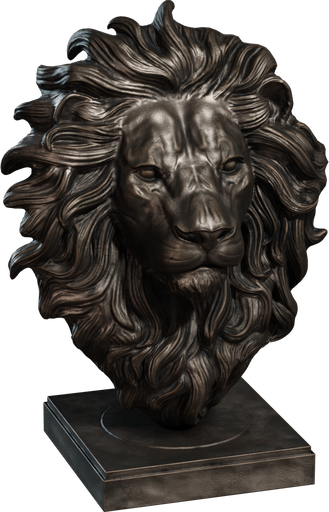 Lion Head — free decorative CC0 3D model