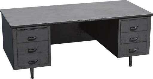 Metal Office Desk — free furniture CC0 3D model