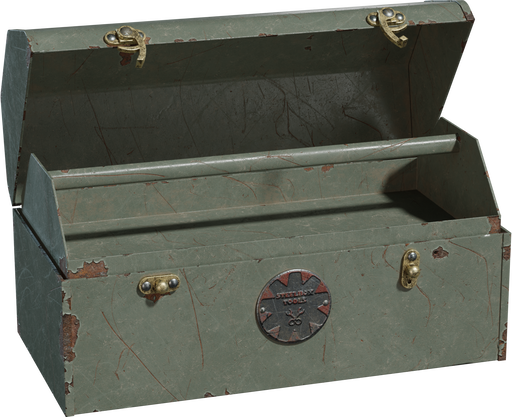 Metal Toolbox — free containers CC0 3D model